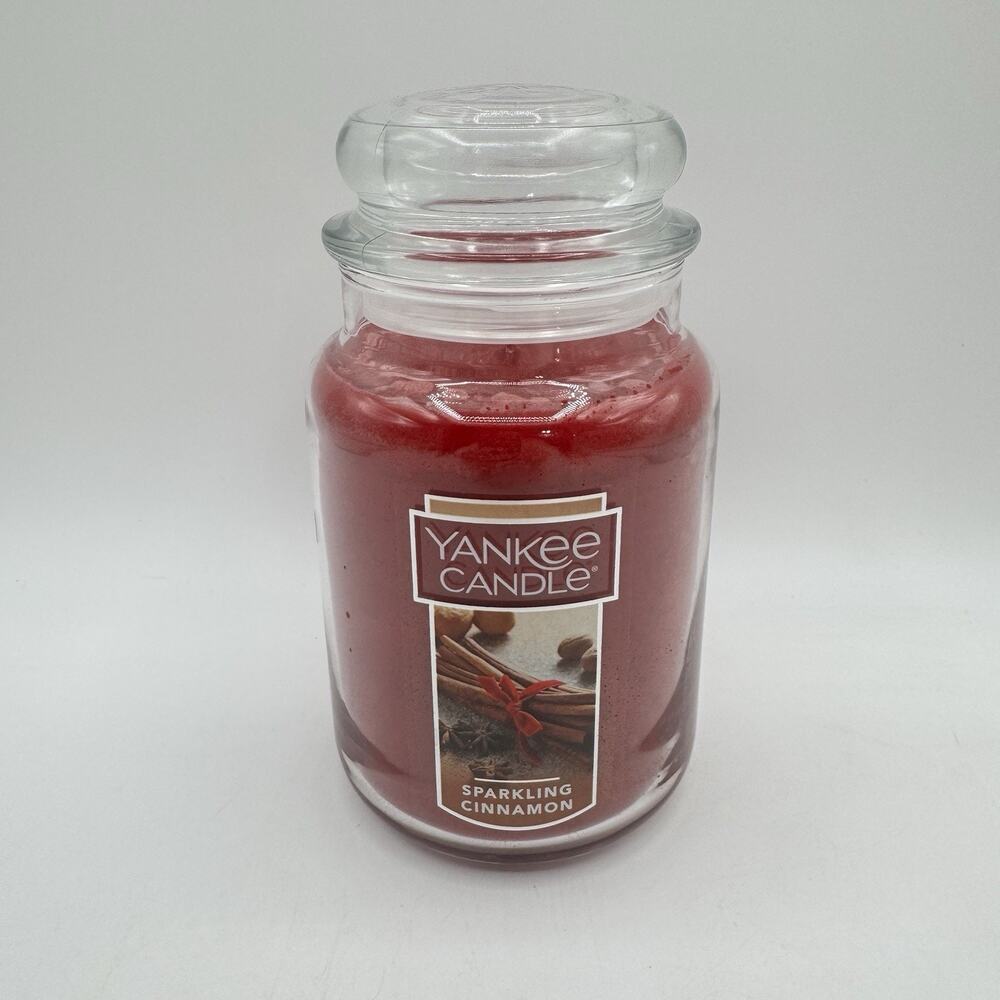 Yankee Candle SPARKLING CINNAMON Large 22oz Jar Candle